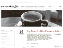 Tablet Screenshot of cinematiccoffee.com